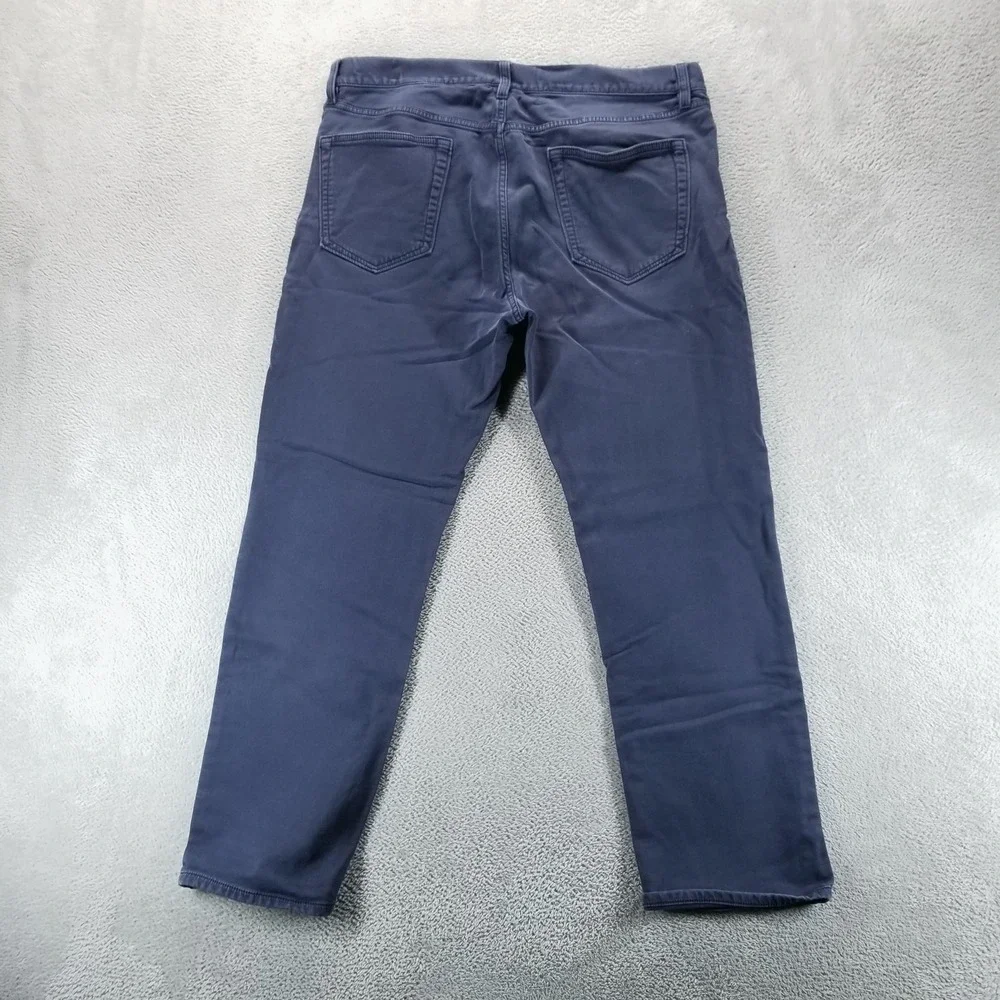 Banana Republic Traveler Pants Mens 36x30 Blue Slim Chino Stretch Casual Office‎